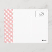 Roze Roze Podle Briefkaart (Achterkant)