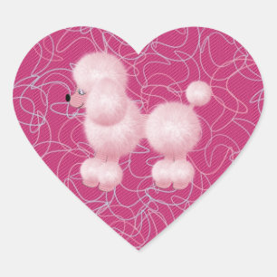 Roze Roze Podle Hart Sticker