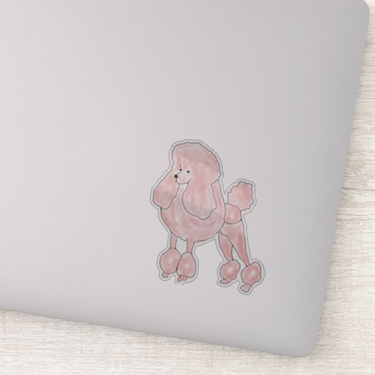 Roze Roze Podle Sticker (Detail)