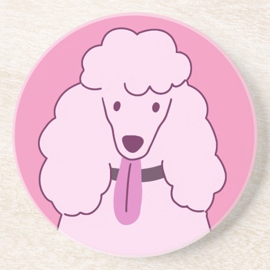 Roze Roze Podle Zandsteen Onderzetter (Voorkant)