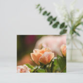 Roze roze postkaart (Staand voorkant)