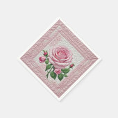Roze Roze Quilt Servet (Hoek)