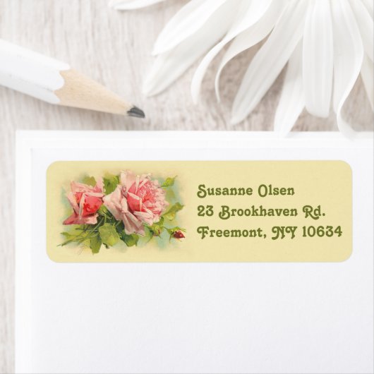  roze roze retournering etiket (Insitu)