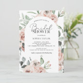 Roze roze rode eucalyptusVrijgezellenfeest Kaart (Staand voorkant)