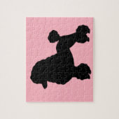 Roze roze roebel geïnspireerde puzzel van 1950 legpuzzel (Verticaal)