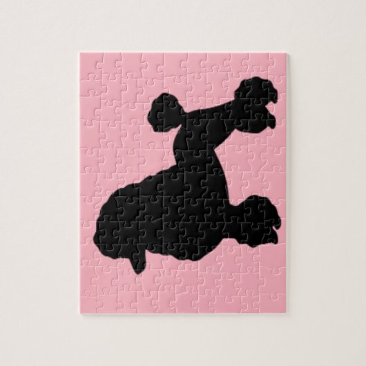 Roze roze roebel geïnspireerde puzzel van 1950 legpuzzel (Verticaal)