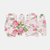 Roze roze roestdoos bedankdoosjes (Uitgevouwen)