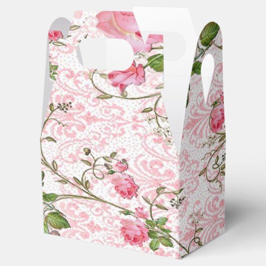 Roze roze roestdoos bedankdoosjes (Geopend)