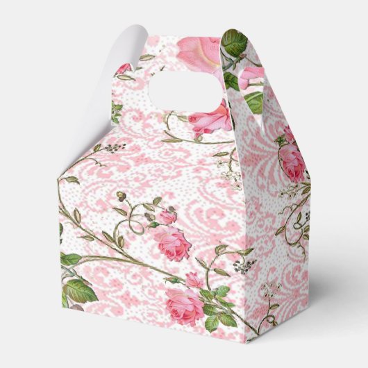 Roze roze roestdoos bedankdoosjes (Voorkant Zijde)