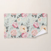 Roze roze roestvrij flessenpatroon bad handdoek (Handdoek)