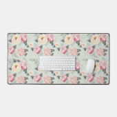 Roze roze roestvrij flessenpatroon bureaumat (Keyboard & Muis)