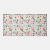 Roze roze roestvrij flessenpatroon bureaumat (Voorkant)