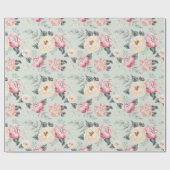 Roze roze roestvrij flessenpatroon cadeaupapier (Vlak)