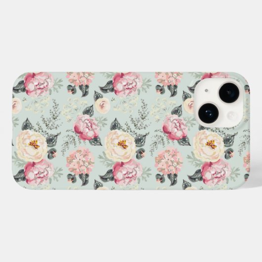 Roze roze roestvrij flessenpatroon Case-Mate iPhone case (Achterkant (horizontaal))
