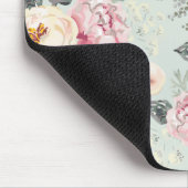 Roze roze roestvrij flessenpatroon muismat (Hoek)