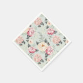 Roze roze roestvrij flessenpatroon servet (Hoek)