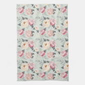 Roze roze roestvrij flessenpatroon theedoek (Verticaal)