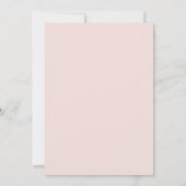 Roze Roze Romantische Trouw Kaart (Achterkant)