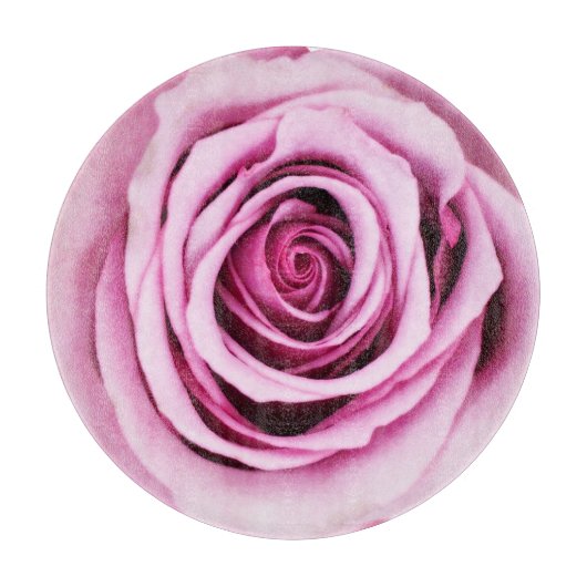 Roze Roze Ronde Kuip Snijplank (Voorkant)