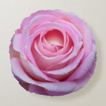 Roze roze ronde Sierkussen