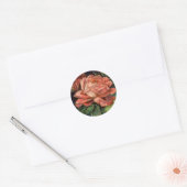  Roze Roze Ronde Sticker (Envelop)