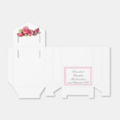 Roze roze roodbruin bedankdoosjes (Uitgevouwen)