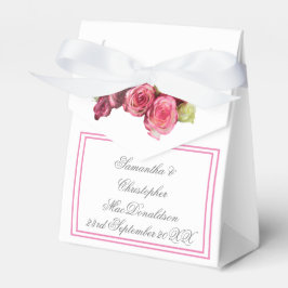 Roze roze roodbruin bedankdoosjes