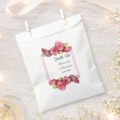 Roze roze roodbruin bedankzakje (Geknipt)