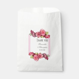 Roze roze roodbruin bedankzakje