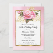  roze roze roodbruin goudbloem kaart (Voorkant)