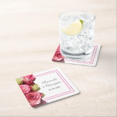 Roze roze roodbruin kartonnen onderzetters (Insitu)