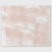 Roze roze roodbruin parkpoeder wit fijne was cadeaupapier (Vlak)