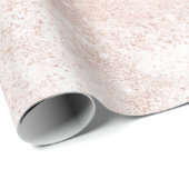 Roze roze roodbruin parkpoeder wit fijne was cadeaupapier (Rol Hoek)