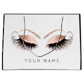 Roze roze roodbruin witte rotsachtige aanstekers groot cadeauzakje (Voorkant)