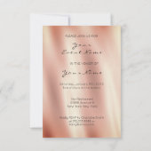 Roze roze roodbruine kristallen gordijnen Zijderzi Kaart (Achterkant)