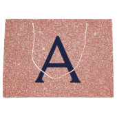 Roze roze roodbruine marineblauw glitter Sparkle M Groot Cadeauzakje (Voorkant)