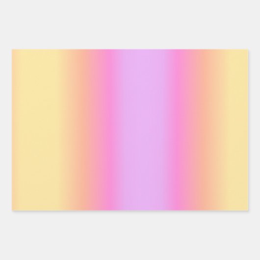 Roze, roze, roodgeel, uniek Oranje Inpakpapier Vel (Voorkant 3)