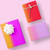 Roze, roze, roodgeel, uniek Oranje Inpakpapier Vel