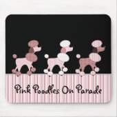 roze roze roodjes op de parade mousepad muismat (Voorkant)