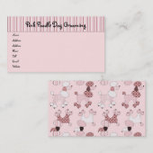 Roze roze roodjes op Parade Profile Card Visitekaartje (Voorkant / Achterkant)