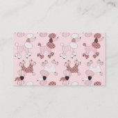 Roze roze roodjes op Parade Profile Card Visitekaartje (Achterkant)