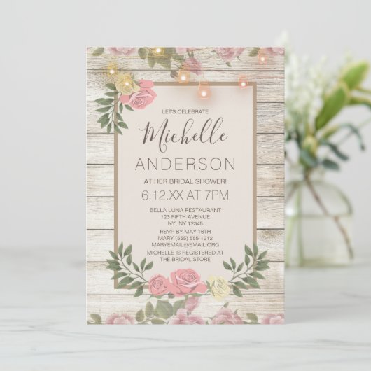 Roze Roze Roodmoer Jar LightS VRIJGEZELLENFEEST Kaart (Staand voorkant)