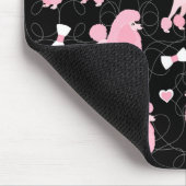 Roze roze roodroze en roodroze patroonpatroon muismat (Hoek)