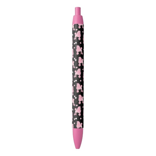 Roze roze roodroze en roodroze patroonroonroos zwarte inkt pen (Voorkant Verticaal)