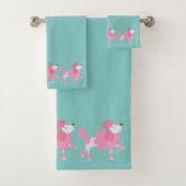  roze roze roofdieren bad handdoek (Insitu)