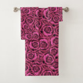 Roze roze roos bad handdoek (Insitu)