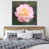 roze roze roos canvas afdruk (Insitu (Slaapkamer))