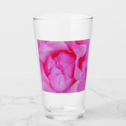 roze roze roos glas (Voorkant)