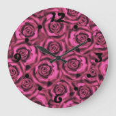 Roze roze roos grote klok (Voorkant)