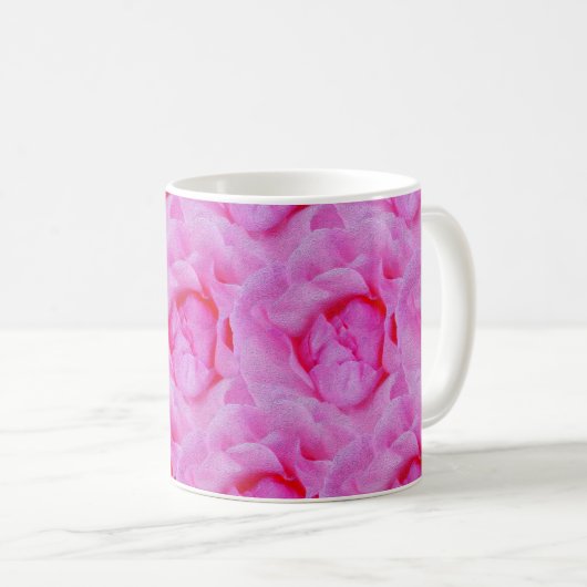 roze roze roos koffiemok (Voorkant rechts)